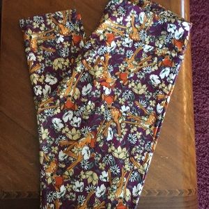 Lularoe TC Bambi Disney legging Gently used